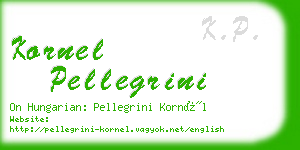 kornel pellegrini business card